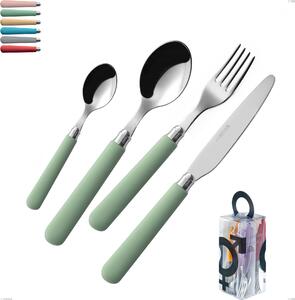 You&Me 24 Piece Cutlery Set Macarons, 18.10 Stainless Steel with Polished Acrylic Handles