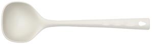 Nylon Ladle 32.5 cm Handle Length, Heat Resistant up to 210 Degrees, with Hanging Hole, Pearl Grey Colour, Suitable for Non-Stick Surfaces, Name: Swing