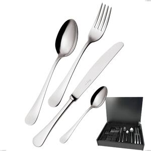 24-Piece Milano Inox 18/10 Cutlery Set in Wooden Case, Mirror-Polished Stainless Steel 18/10 (AISI304), 2.5mm Thickness