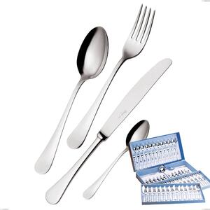 Milano Inox 18/10 113-Piece Cutlery Set in Gift Case, Mirror-Polished Stainless Steel 18/10 (AISI304), 2.5 mm Thickness