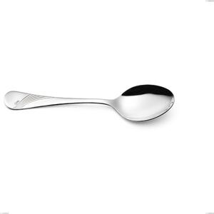 Milano Inciso Serving Spoon, 18/10 (AISI304) Polished Stainless Steel Mirror Finish, Engraved Handle, 2.5 mm Thickness, Length 233 mm