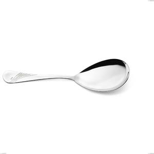 Milano Inciso Rice Scoop, 18/10 (AISI304) Polished Stainless Steel, Mirror Finish, Engraved Handle, 2.5 mm Thickness, Length 257 mm