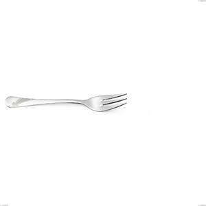 Milano Inciso Dessert Fork, 18/10 (AISI304) Polished Stainless Steel, Mirror Finish, Engraved Handle, 2.5 mm Thickness, Length 152 mm
