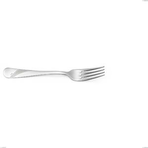 Milano Inciso Fruit Fork, 18/10 (AISI304) Mirror Finish Polished Stainless Steel, Engraved Handle, 2.5 mm Thickness, Length 184 mm
