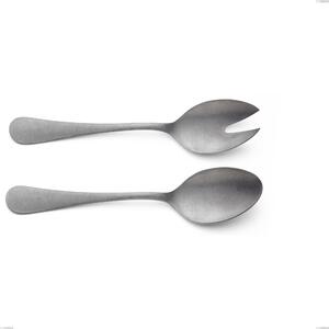 Milano Retro Salad Cutlery Pair, Stainless Steel (Aisi 304) Vintage, Length 233 mm