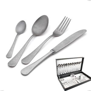 Milano Retro 51-piece cutlery set in canteen box, Stainless Steel (Aisi 304) vintage