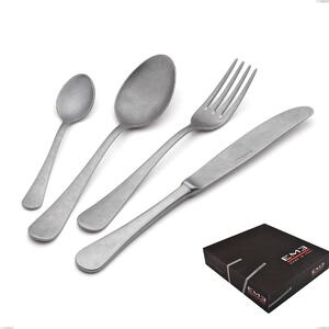Milano Retro 49 Piece Cutlery Set in Gift Box, Vintage Stainless Steel (Aisi 304)