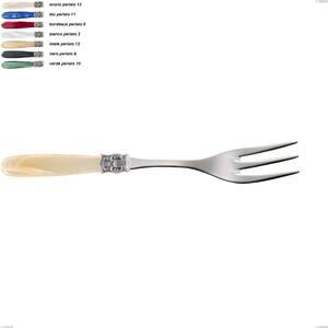Mona Lisa Serving Fork, 18/10 AISI 304 Polished Stainless Steel with Pearlescent Acrylic Handle, Length 236 mm