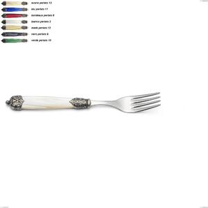 Mirage Table Fork in 18.10 AISI304 Steel with Beaded Handle and Double Ring Dishwasher Safe