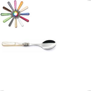 Napoleon Pearl Dessert Spoon, (18.10 aisi304 Stainless Steel), Length 156 mm, Methacrylate Handles: Napoleon