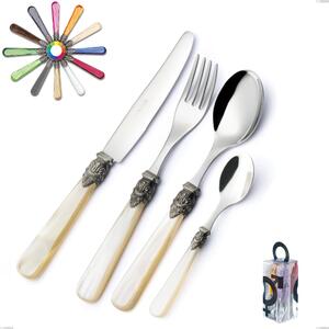 Napoleon Pearl 24-piece Cutlery Set, (18.10 aisi304 stainless steel), methacrylate handles