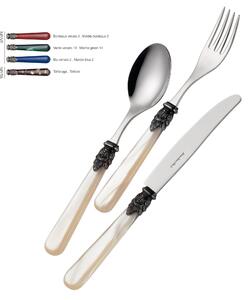 Napoleon Venato Colourful Cutlery Set 24 Pieces in 18/10 Stainless Steel with Coloured Handle, Dishwasher Safe, Presented in Display Box
