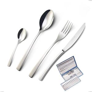 Onda 75 Piece Cutlery Set in Canteen Box, Polished Stainless Steel (Aisi 304)