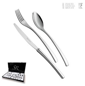 ONDA 36-piece Stainless Steel 18.10 (AISI304) Polished Cutlery Set 4.0 mm Thickness in Gift Box