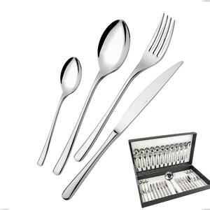 Opera 49-Piece Cutlery Set in Canteen Box, Stainless Steel 18/10 (AISI304), 5.00 mm Thickness