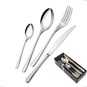 Opera 24-piece cutlery set in space-saving packaging, Stainless Steel 18/10 (AISI304), 5.00 mm thickness