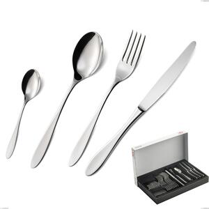 Oasi 30-piece cutlery set in panoramic packaging, Stainless Steel Aisi 304 Polished Cutlery, 2 mm thickness