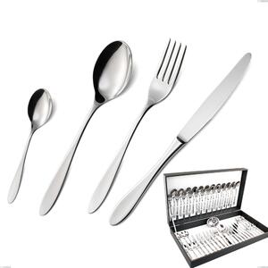 Oasi 51 Pieces Cutlery Set in Canteen Box, Polished Stainless Steel AISI 304, 2 mm Thickness