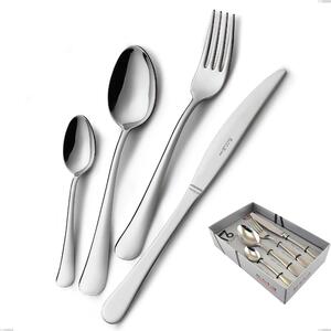 Oxford 16-Piece Cutlery Set in Showcase Packaging, Economical Knife, Stainless Steel 18/C (AISI430), 2.00 mm Thickness