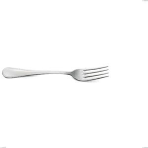 Perles Table Fork, Polished AISI 304 Stainless Steel, 2.5 mm Thickness, Classic Design, Length 205 mm