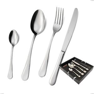 Perles Stainless Steel Cutlery Set 18/10 (AISI304) 24 Pieces for 6 Table Settings 2.5 mm Mirror Polished