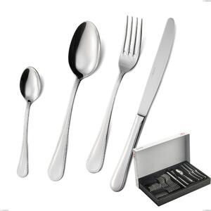 Perles 30-piece cutlery set in panoramic packaging, Polished Aisi 304 stainless steel, 2.5 mm thickness, Classic design