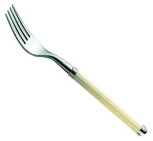 PHANTEON Table Fork in 18.10 AISI304 Stainless Steel with ABS Handle and Double Ring, Dishwasher Safe