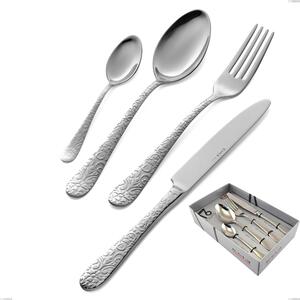 Portofino 16-piece cutlery set in showcase box, polished stainless steel (Aisi 304)