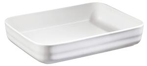 Rectangular Porcelain Baking Dish 38.5x23.5xh6 cm White