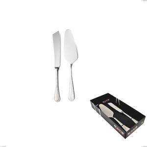2-Piece Dessert Set Privilege in Showcase Packaging, Stainless Steel AISI 304 Polished Cutlery, 2.5 mm Thickness