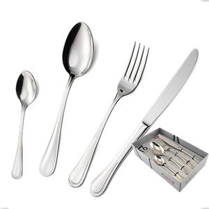 16-Piece Privilege Cutlery Set in Showcase Packaging, AISI 304 Polished Stainless Steel, 2.5 mm Thickness