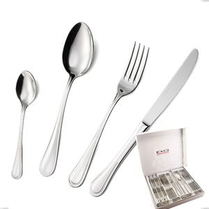 Privilege 24 Piece Cutlery Set in Box, Polished AISI 304 Stainless Steel, 2.5 mm Thickness