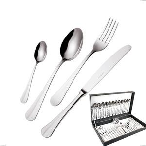 Royal 51 Pieces Cutlery Set in Canteen Box, Polished 18-10 Stainless Steel, 2.5 mm Thickness