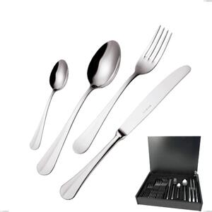 Royal 24 Piece Cutlery Set in Wooden Case, Polished 18-10 Stainless Steel, 2.5 mm Thickness