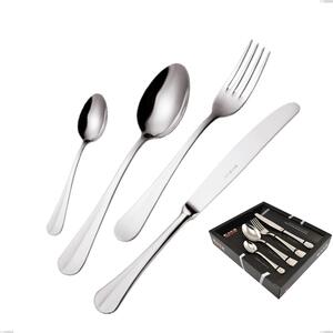 Royal 24 Pieces Cutlery Set in 18/10 Stainless Steel with Mirror Polish 2.5 mm Thickness in Box