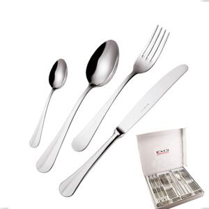 Royal 24 Piece Cutlery Set in Presentation Box, Polished 18-10 Stainless Steel, 2.5 mm Thickness