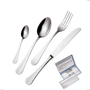 Royal 75 Piece Cutlery Set in Gift Case, Polished 18-10 Stainless Steel, 2.5 mm Thickness
