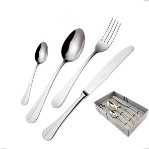 Royal 16 Piece Cutlery Set in Display Box, Polished 18-10 Stainless Steel, 2.5 mm Thickness