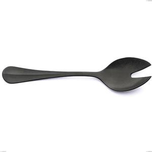 Royal Retr� PVD Black Salad Cutlery Couple, Antique 18/10 Stainless Steel, 2.5 mm Thickness, 233 mm Length, PVD Black