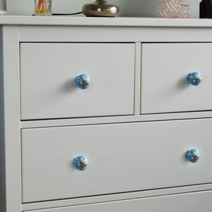 Pack of 6 Nicola Spring Spotted Round Door Knobs
