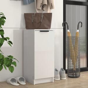 Shoe Cabinet High Gloss White 30x35x70 cm Engineered Wood
