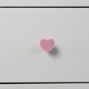 Pack of 6 Nicola Spring Heart Shaped Door Knobs