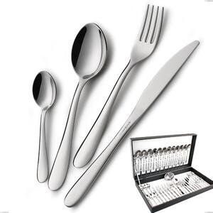 Segno 51 Piece Cutlery Set in Canteen Box, Economic Knife, Stainless Steel 18/10 (AISI304), 1.8 mm Thickness