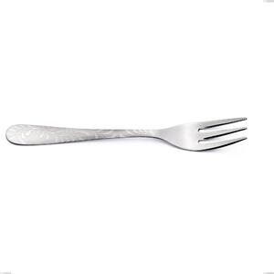Dessert Fork Segno Mediterraneo, Stainless Steel 18/10 (aisi 304) Laser Engraving, Thickness 1.8 mm, Length 150 mm
