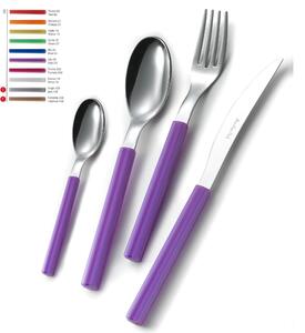 SKY 1 Knife 1 Fork 1 Spoon 1 Coffee Spoon Colourful Cutlery Set in 18/0 AISI 430 Nickel-Free Stainless Steel with Coloured Methacrylate Handle