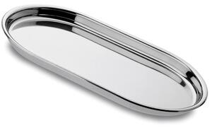 Oval Tray Convivio Base � 36 cm with Polished Stainless Steel Edge