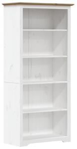 Bookcase BODO Brown 80x38x180 cm Solid Wood Pine 5-Tier