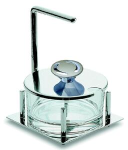 ALEX Stainless Steel Square Cheese Dish in Polished Steel 13x10xh9 cm
