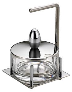 Polished Stainless Steel Square Cheese Dish JOINT 13x10xh9 cm
