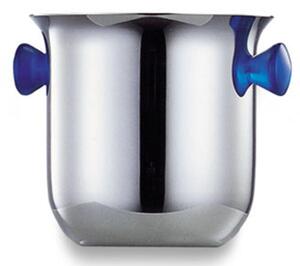 Medium Ice Bucket �15.5xh15 cm VULCANO in 18.10 Polished Stainless Steel with Coloured Handle
